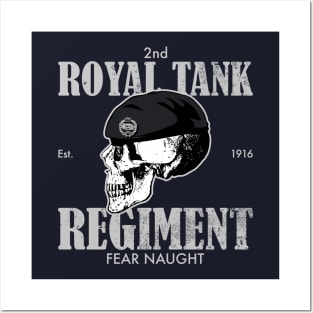 2nd Royal Tank Regiment (Distressed) Posters and Art